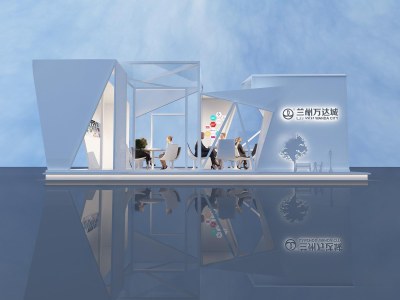 现代展厅3D模型下载